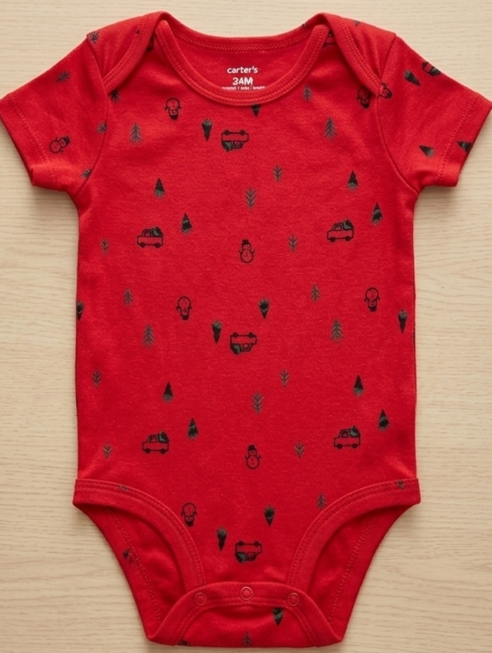Carter's Red Christmas Baby Onesie Size 24 Months